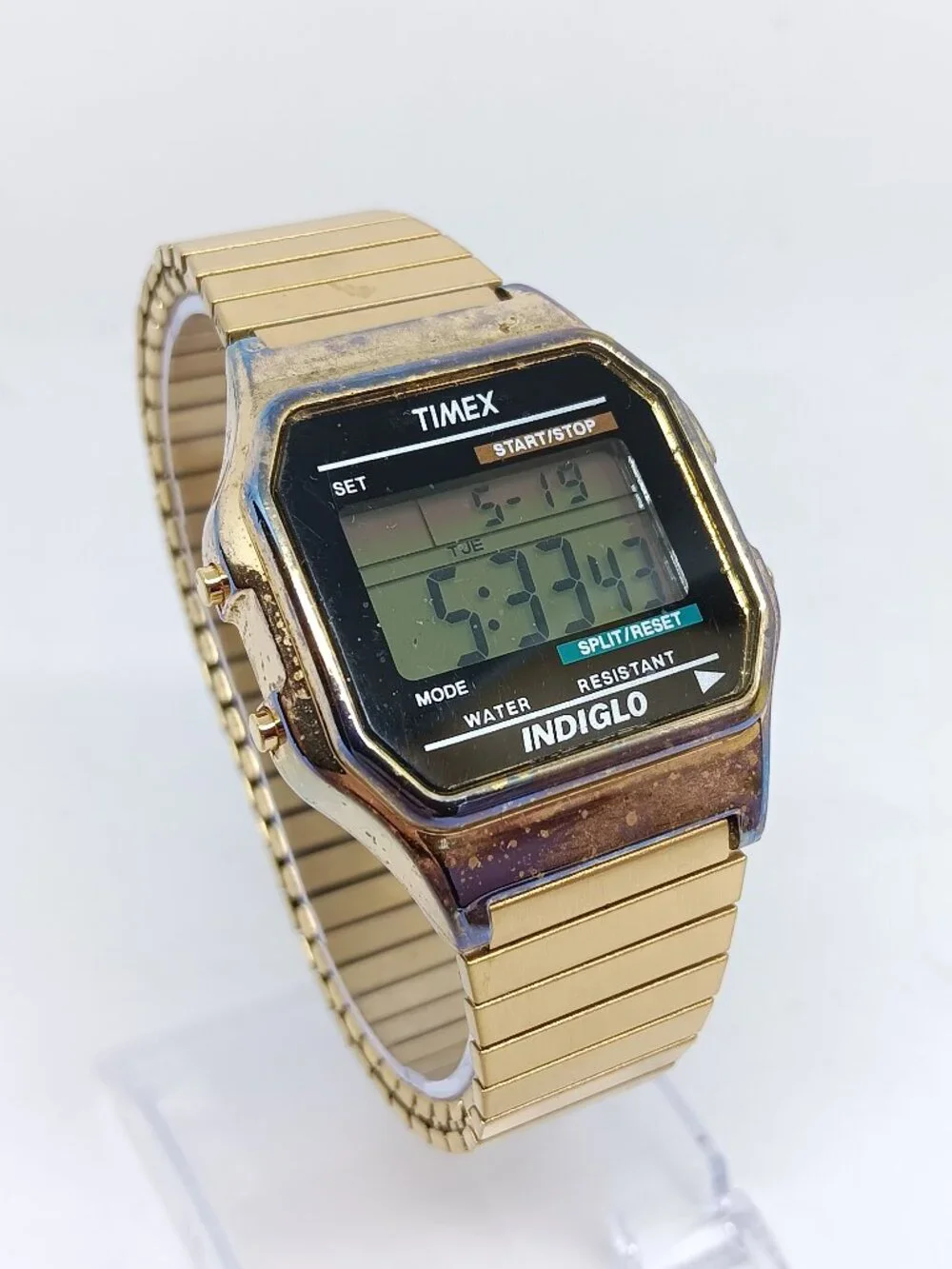 VINTAGE 2000 Timex T78677 (Module 739) Men's 35mm x 39mm Digital Watch NEW BATT